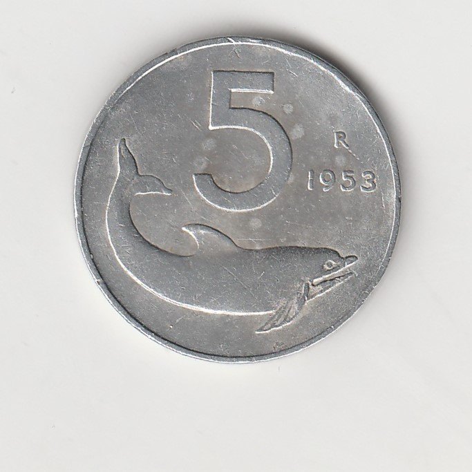  5 Lire Italien 1953 (M871)   