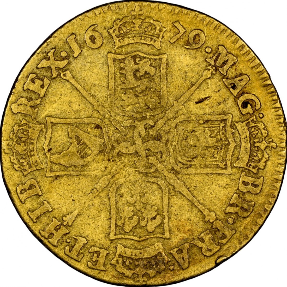  UK 1 Guinea 1679 | NGC VG8 | Charles II.   