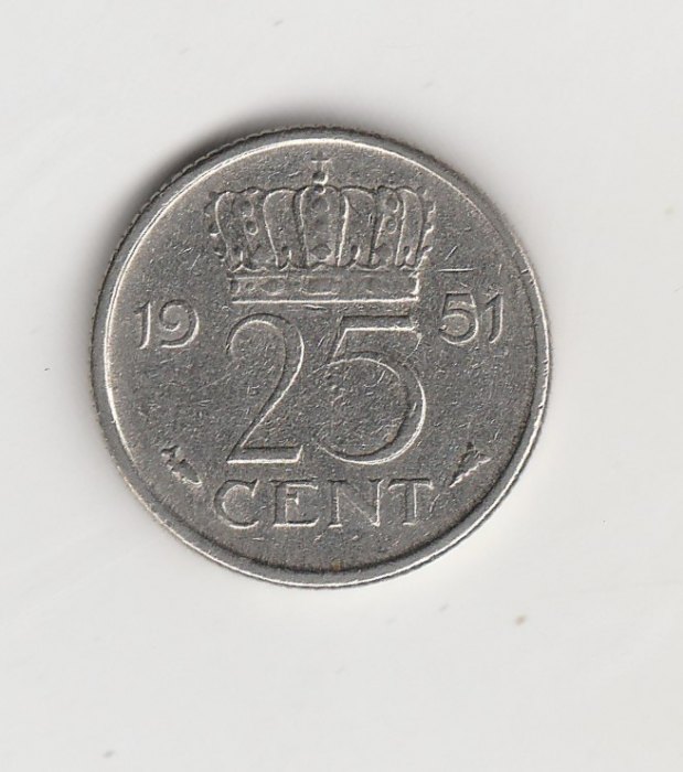  25 Cent Niederlande 1951 (M874)   