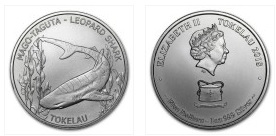 Silbermünze Tokelau Mago-Taguta - Leopard Shark 2018 - 1 Unze   