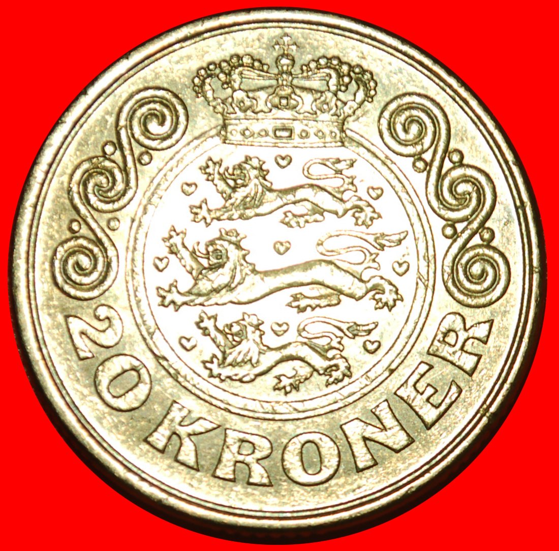  * 3rd EFFIGY (1994-1999): DENMARK★20 KRONER 1999 DIE A! MARGRETHE II (1972-)★LOW START ★ NO RESERVE!   