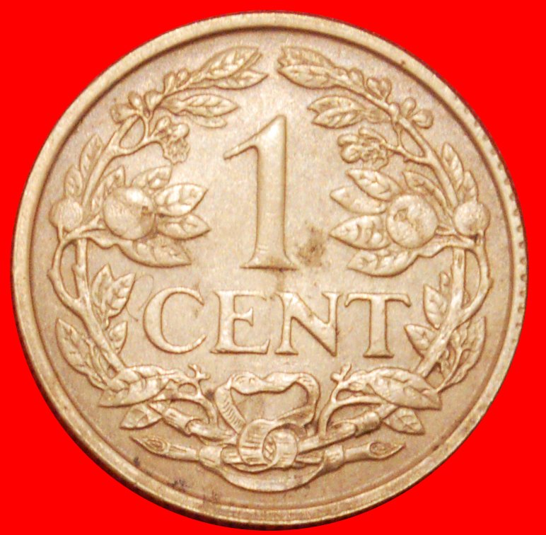  * NIEDERLANDE LÖWE (1943-1960): SURINAME ★ 1 CENT 1960!  OHNE VORBEHALT!   