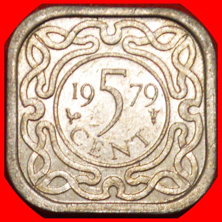 * NETHERLANDS SHIP (1976-1986): SURINAME ★ 5 CENTS 1979 DIES 1+A! LOW START ★ NO RESERVE!