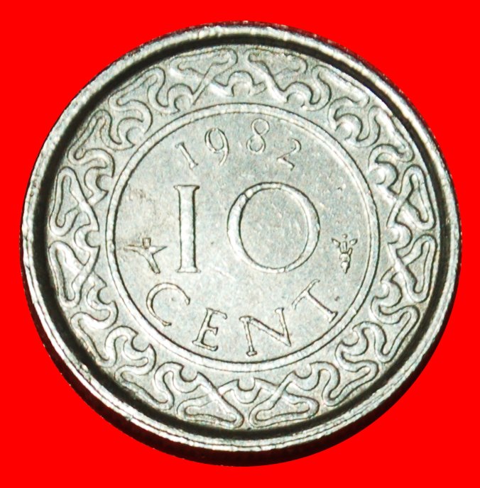* NIEDERLANDE SCHIFF (1962-1986): SURINAME ★ 10 CENTS 1982! OHNE VORBEHALT!