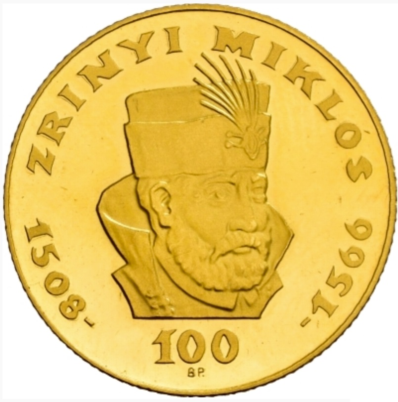  Ungarn 100 Forint 1966 | NGC PF68 ULTRA CAMEO TOP POP | 400. Todestag von Miklós Zrinyi   