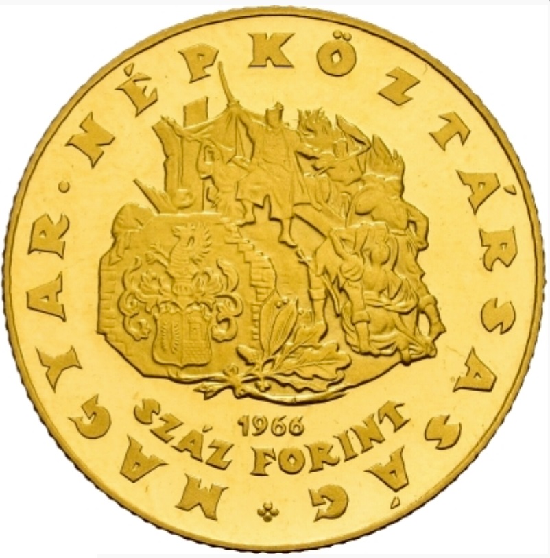  Ungarn 100 Forint 1966 | NGC PF68 ULTRA CAMEO TOP POP | 400. Todestag von Miklós Zrinyi   