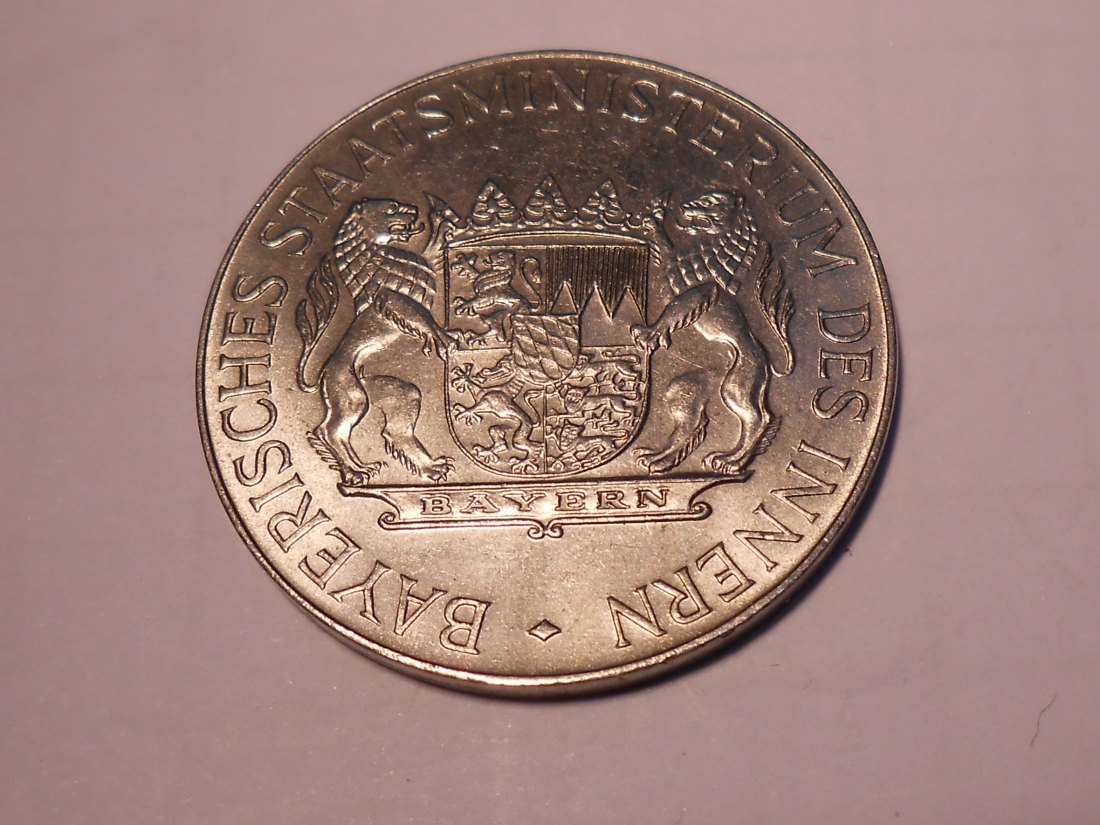  T:6.4 Medaille/Token „Impftaler“ Bayern,  „Bayerisches Staatministerium des Innern“ mit Wappen   