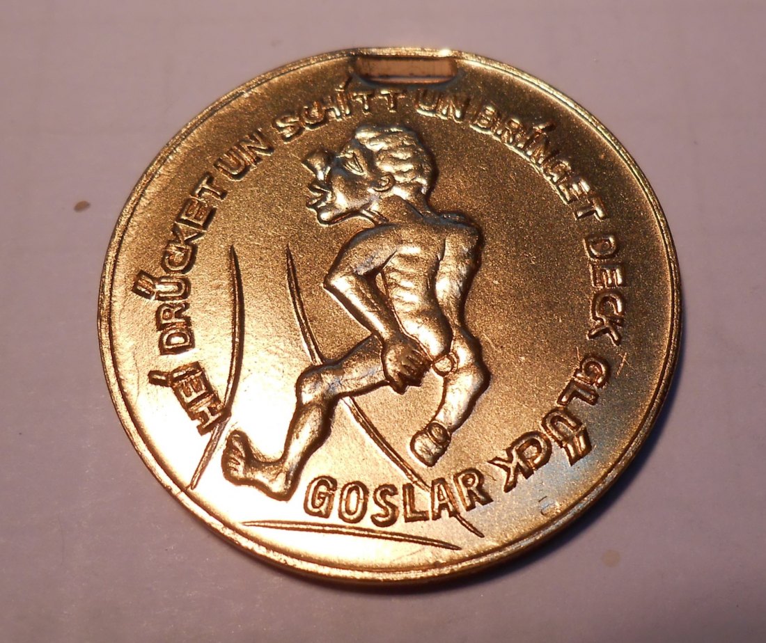  T:6.5 Token Erinnerungsmedaille Goslar,  für Anhänger   