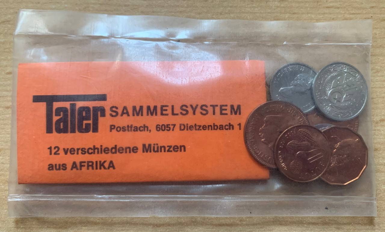  Satz Weltmünzen 12 Stück AFRIKA Taler Sammelsystem   