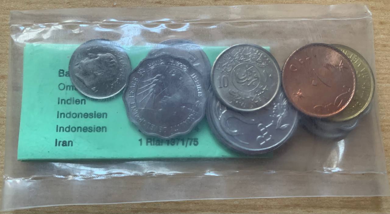  Satz Weltmünzen 12 Stück ASIEN Taler Sammelsystem Lot 11   