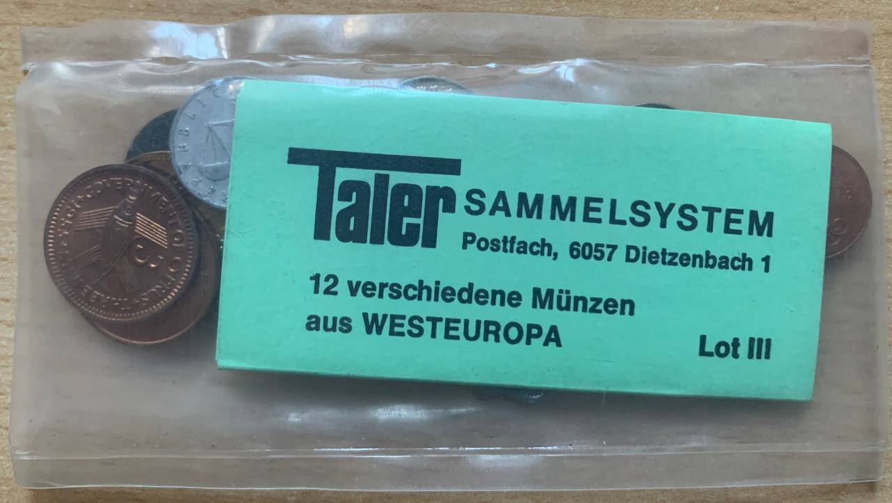  Set of world coins 12 pieces WESTEUROPA Taler collecting system Lot III   