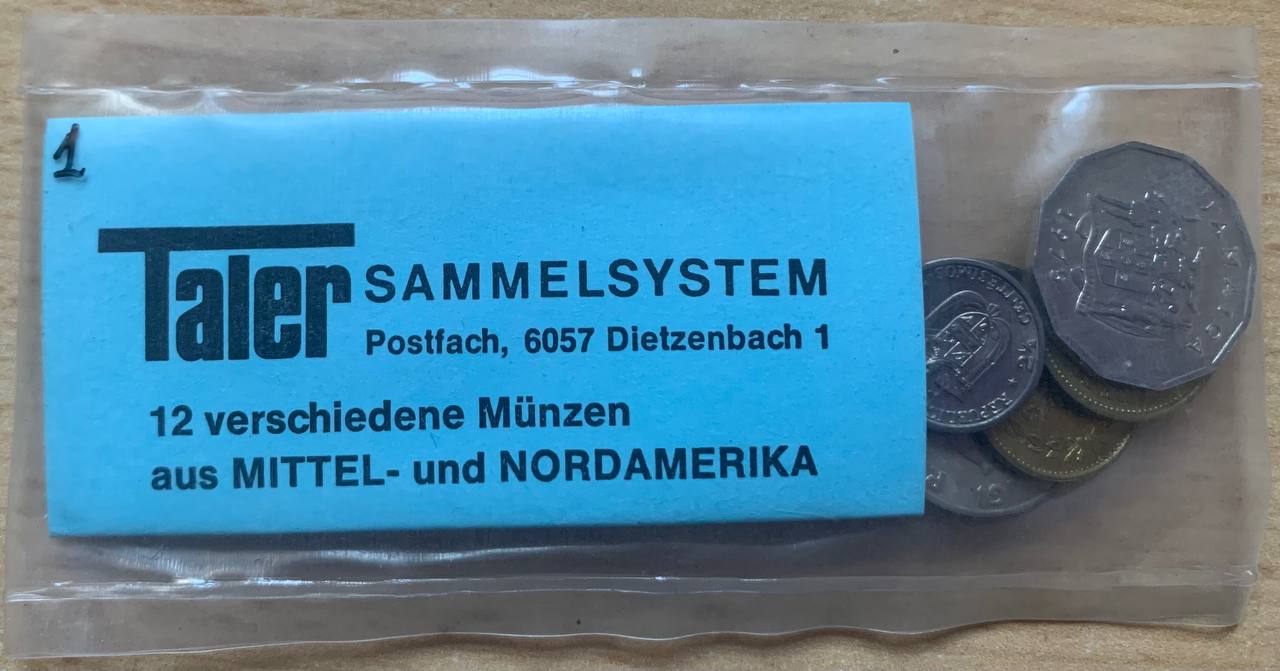 Set of world coins 12 pieces CENTRAL AND NORTH AMERICA Taler collecting system Lot I