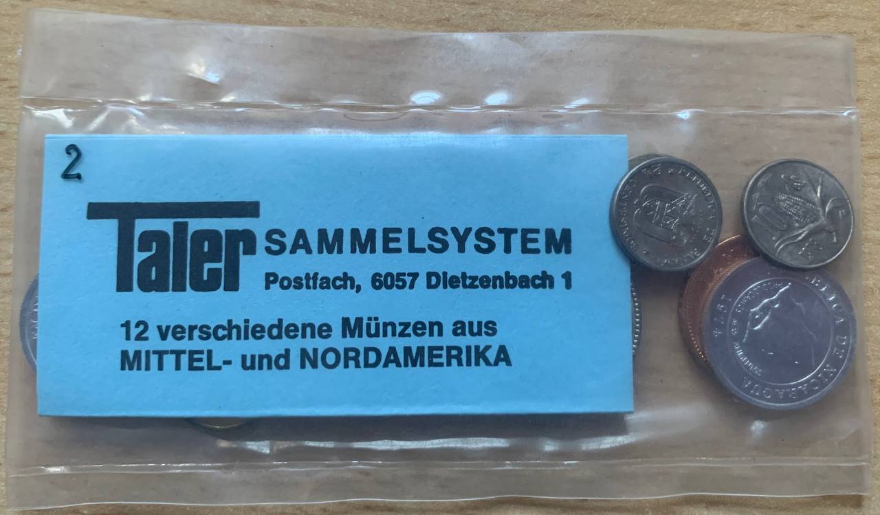 Set of world coins 12 pieces CENTRAL AND NORTH AMERICA Taler collecting system Lot 2