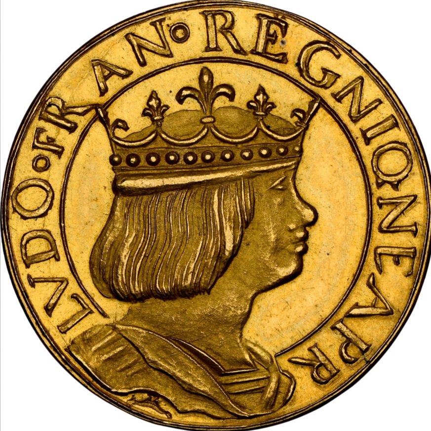  Frankreich 1 1/2 Dukaten um 1880 Nachprägung/Essai | NGC MS63 TOP POP | Louis XII. 1498-1514   
