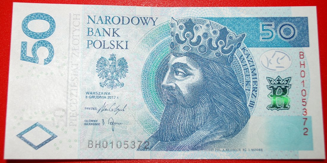  * KASIMIR III. (1333–1370): POLEN ★ 50 ZLOTY 2017 KFR KNACKIG! OHNE VORBEHALT!   