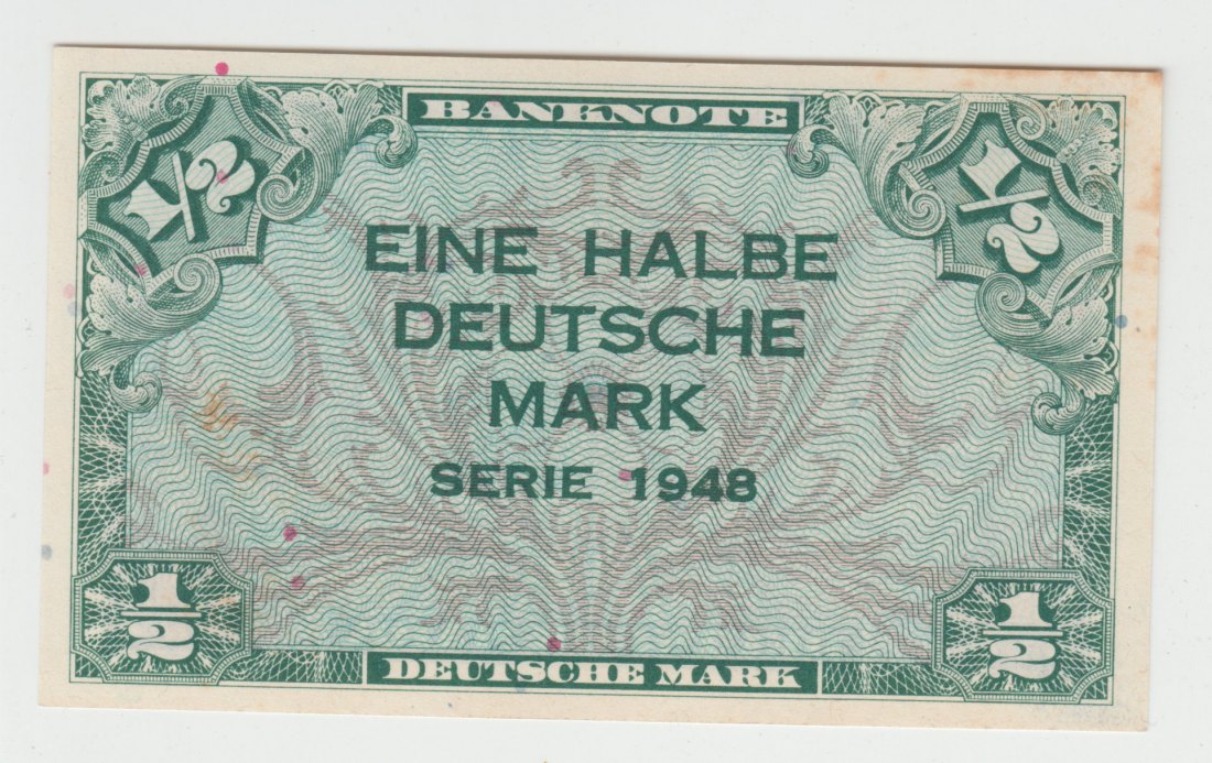  Ro. 230, 1/2 Deutsche Mark von 1948, fast kassenfrisch I-   