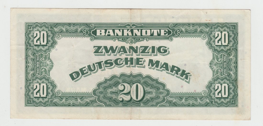  Ro. 240, 20 Deutsche Mark von 1948, gebraucht II-III   