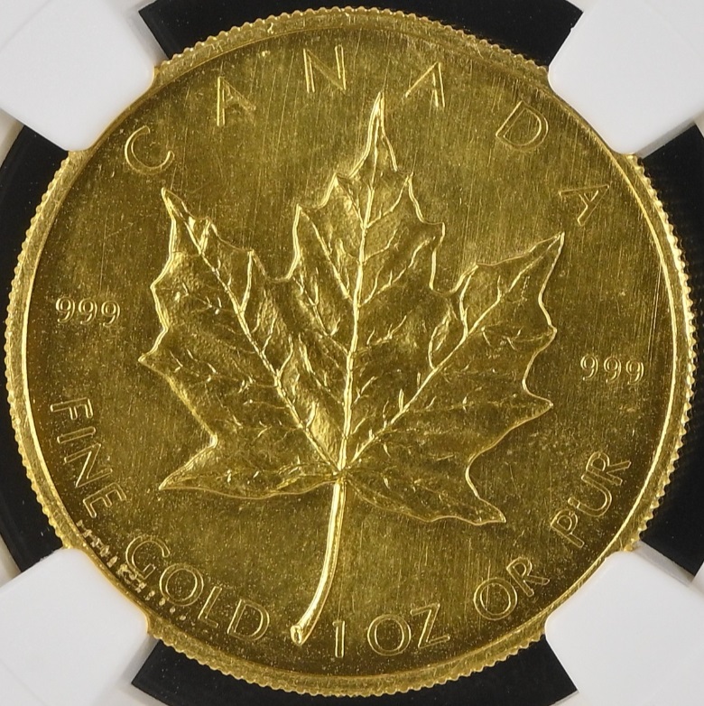  Kanada 50 Dollar 1979 | NGC Detail | Erstes Ausgabejahr des Maple Leaf   