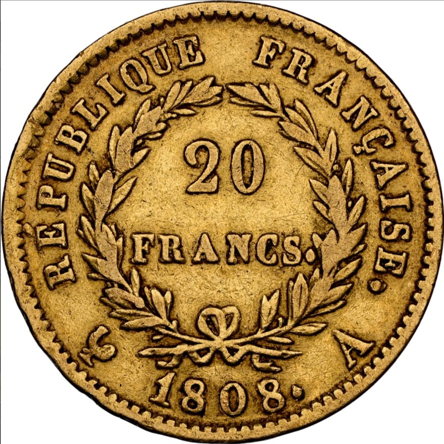  Frankreich 20 Francs 1808A | NGC VF35 | Napoleon I.   