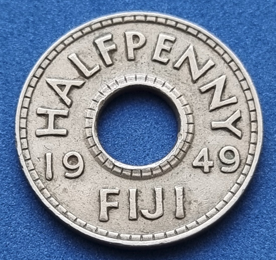 16712(3) 1/2 Penny (Fidschi) 1949 in ss-vz ........................................ von Berlin_coins