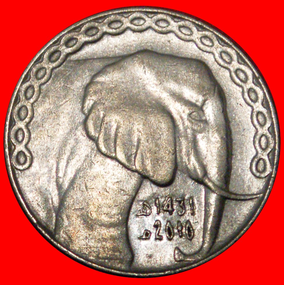 * ELEPHANT (1992-2023): ALGERIA ★ 5 DINARS 1431-2010! MINT LUSTRE! LOW START ★ NO RESERVE!