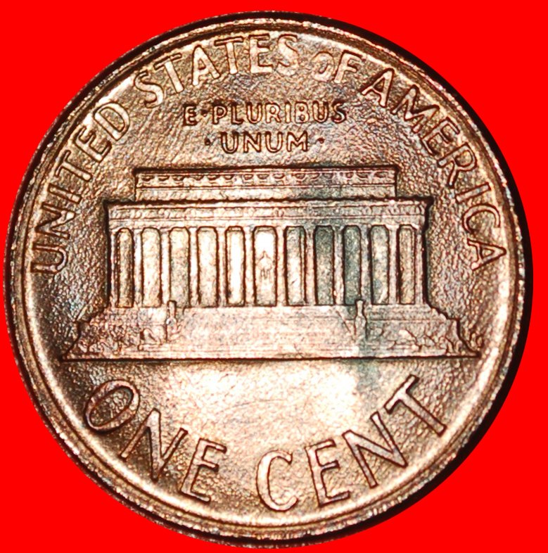  * MEMORIAL (1982-2008):USA★1 CENT 1986D UNC MINT LUSTRE! LINCOLN (1809-1865) LOW START ★ NO RESERVE!   