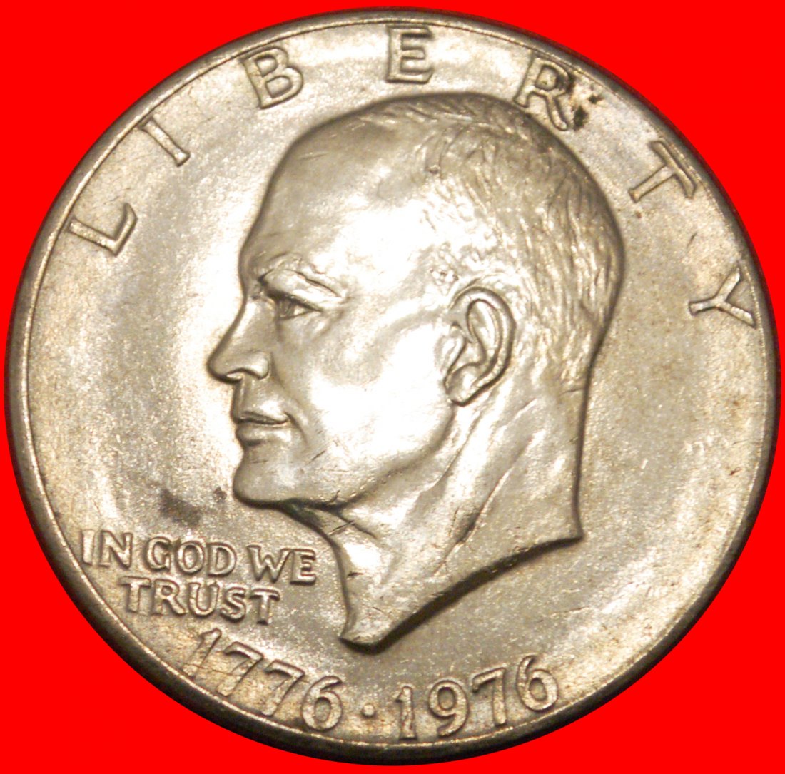  * MOND-DOLLAR (1971-1999): USA ★ 1 DOLLAR 1776-1976 uSTG STEMPELGLANZ! OHNE VORBEHALT!   