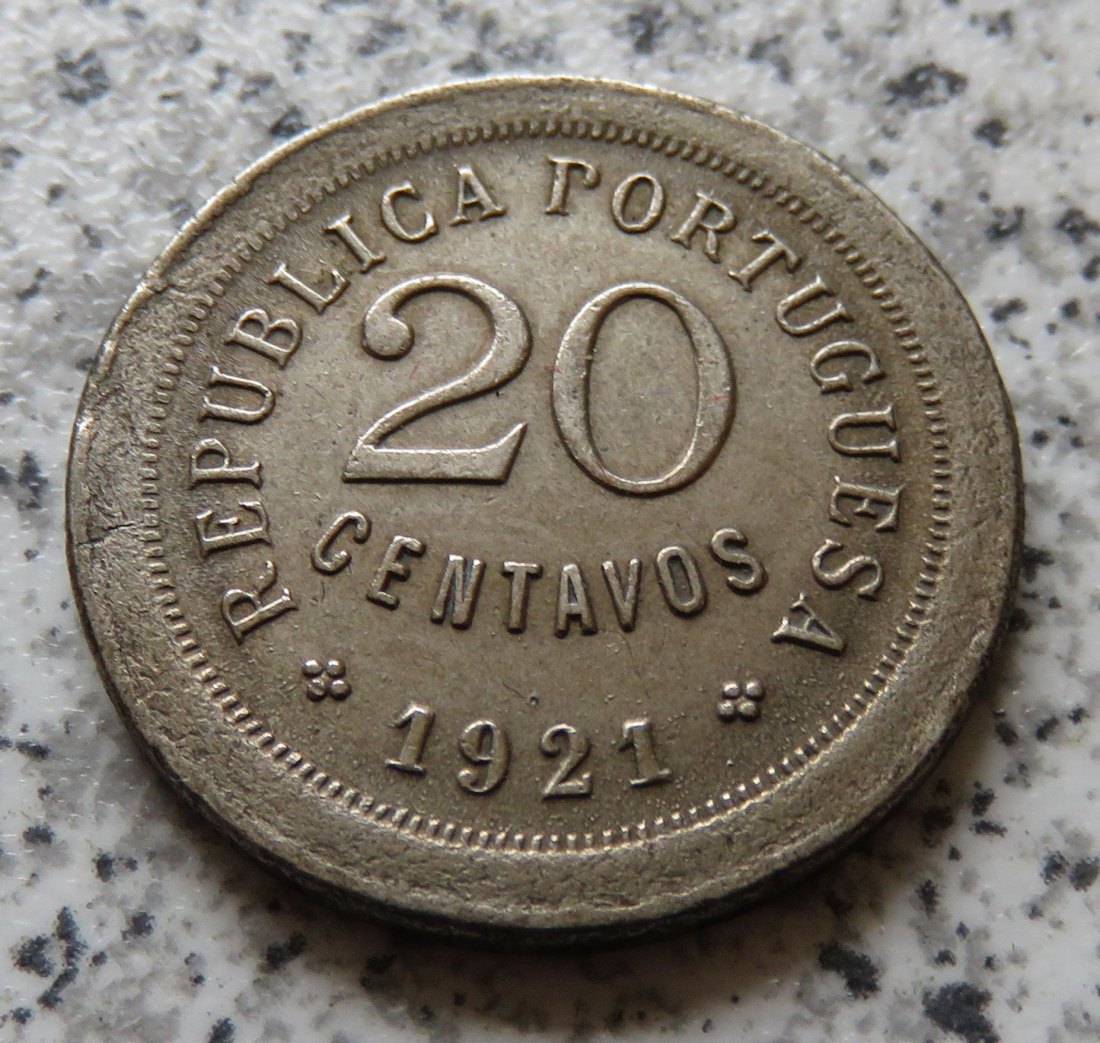  Portugal 20 Centavos 1921   