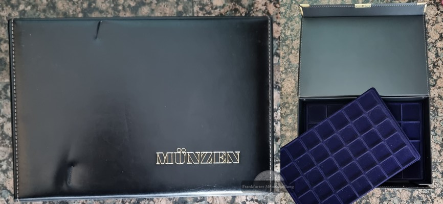  Münzkoffer in Kunstleder gebraucht   