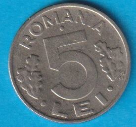  Rumänien 5 Lei 1993 St,N galvanisiert Schön Nr.131 (D5/ 316 )   