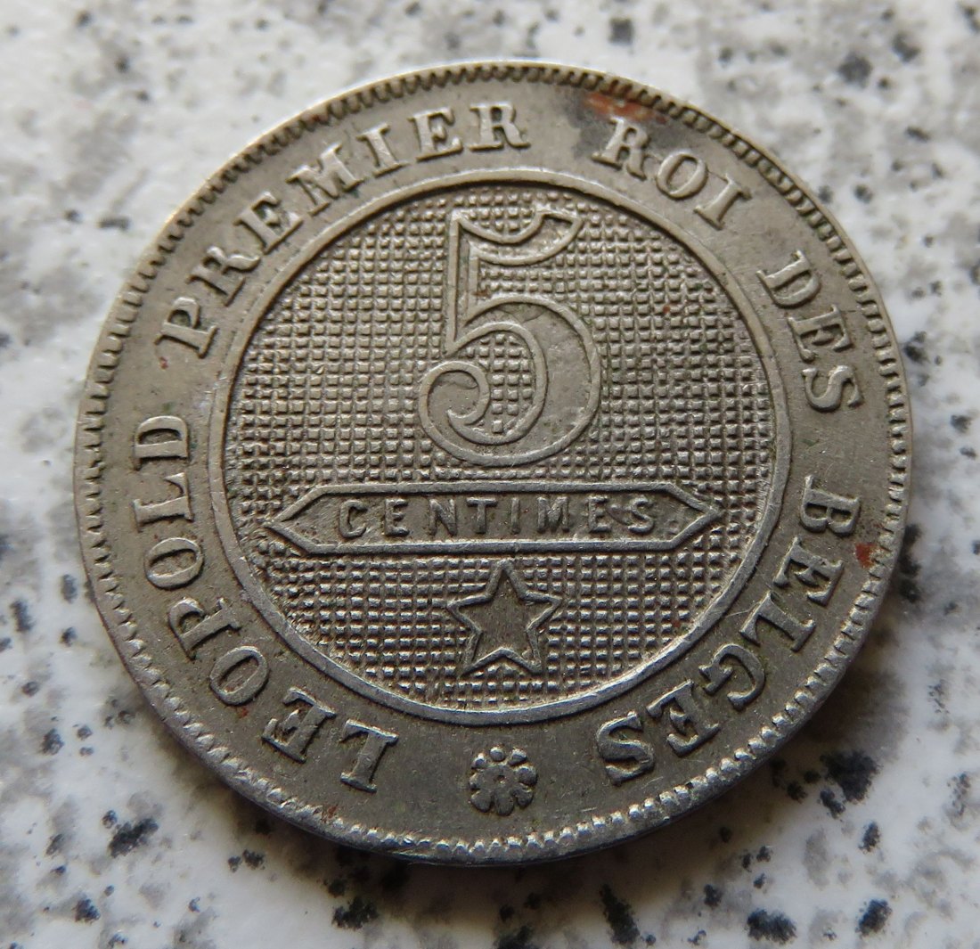  Belgien 5 Centimes 1862   