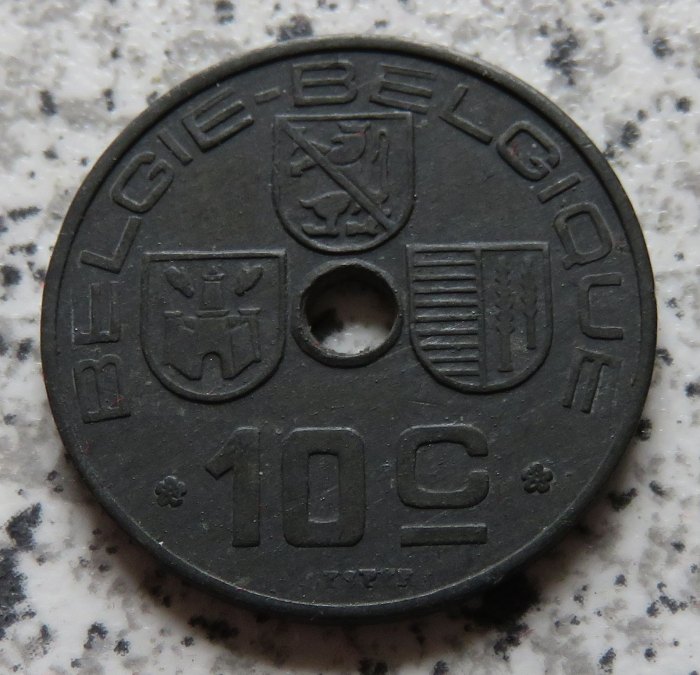  Belgien 10 Centimes 1944, nl   