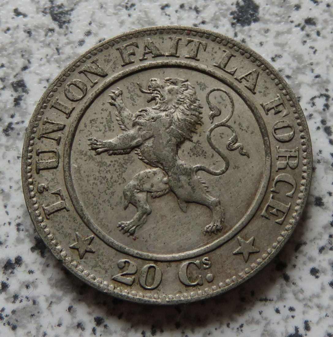  Belgien 20 Centimes 1860   