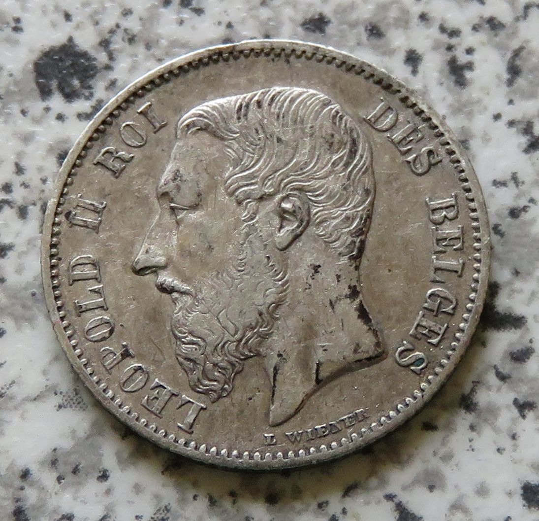  Belgien 50 Centimes 1866   