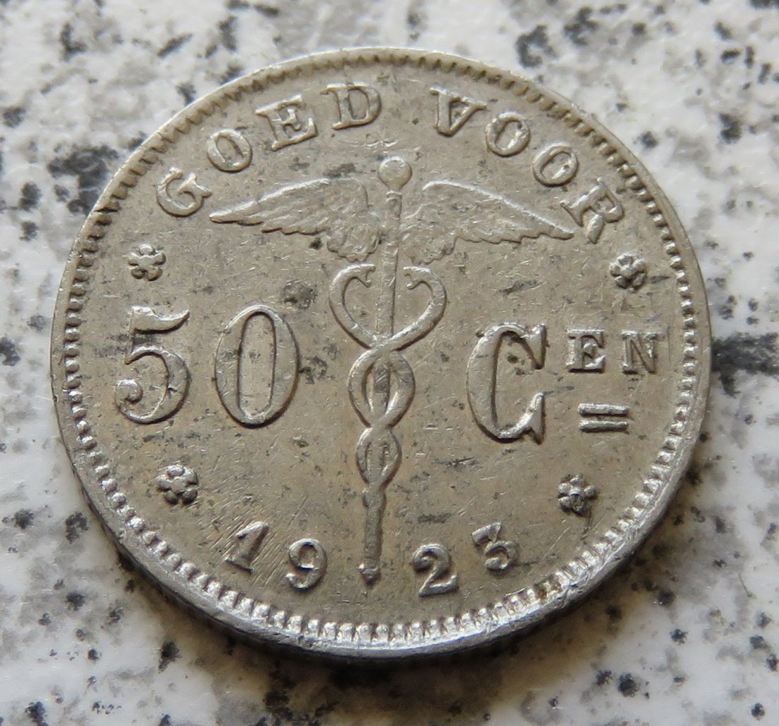  Belgien 50 Centimes 1923, nl   