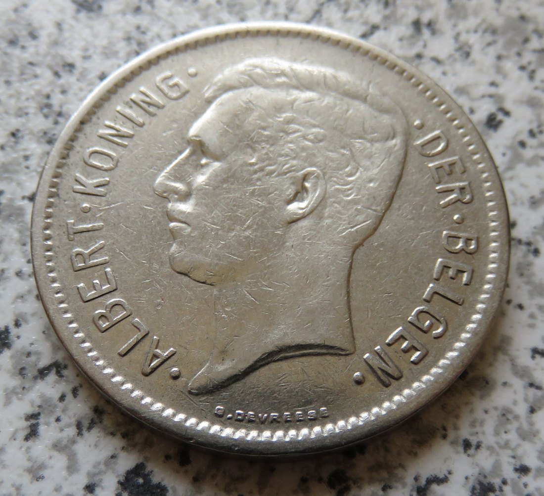  Belgien 5 Frank 1930   