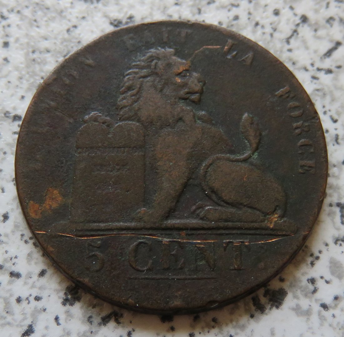  Belgien 5 Centimes 1837   