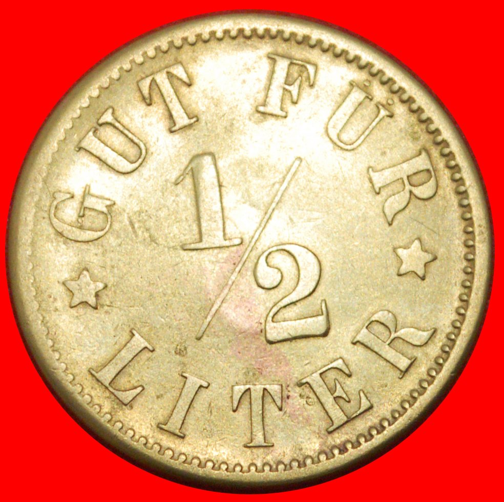  * COUNTERMARKED 3: GERMANY ★ 1/2 LITER (1871-1948) RARE! TO BE PUBLISHED! ★LOW START ★ NO RESERVE!   