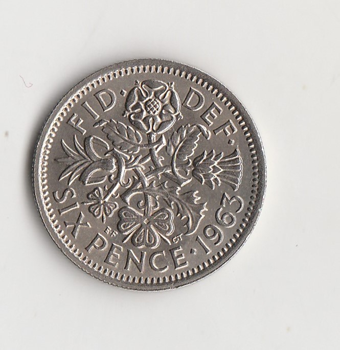  6 Pence Großbritannien 1963 (M917)   