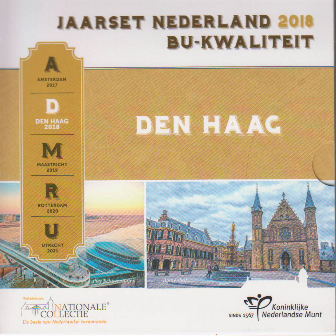  Offiz. KMS Niederlande *Städte in den Niederlanden - Den Haag* 2018 nur 15.000St! Mz Brücke!   