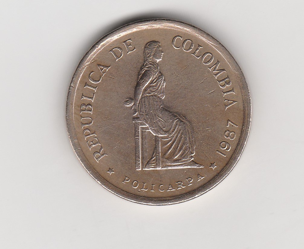  5 Peso Kolumbien 1987  (M931)   