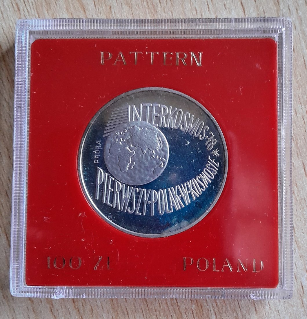  100 Zloty 1978 PP Probe Interkosmos in Original Schachtel   