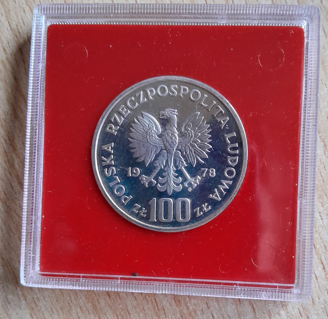  100 Zloty 1978 PP Probe Interkosmos in Original Schachtel   