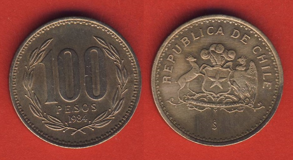  Chile 100 Pesos 1984   