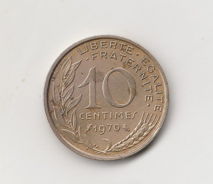  10 Centimes Frankreich 1970 (M946)   