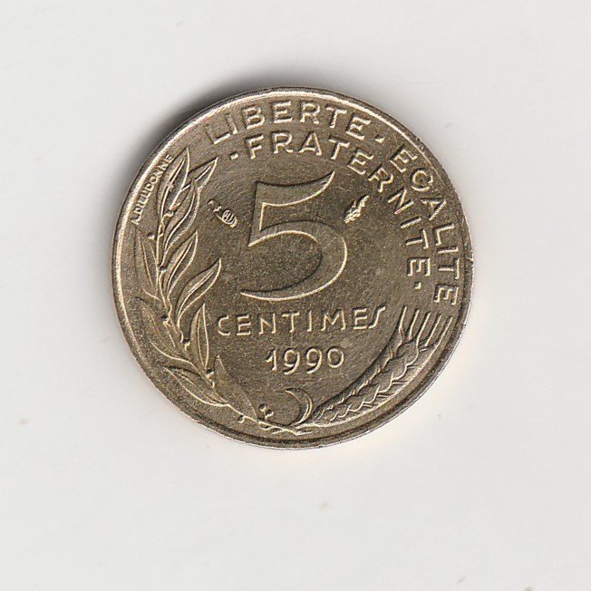  5 Centimes Frankreich 1990 (M947)   