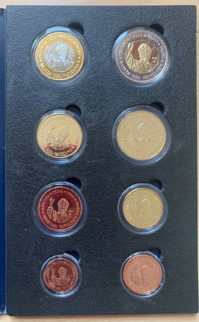 Vatikan 2009 Coin set BU (8 coins) Probe