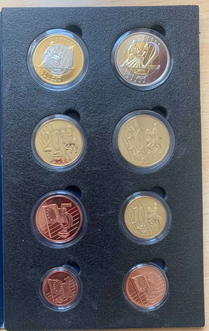  Romania 2003 Coin set BU (8 coins) Probe   