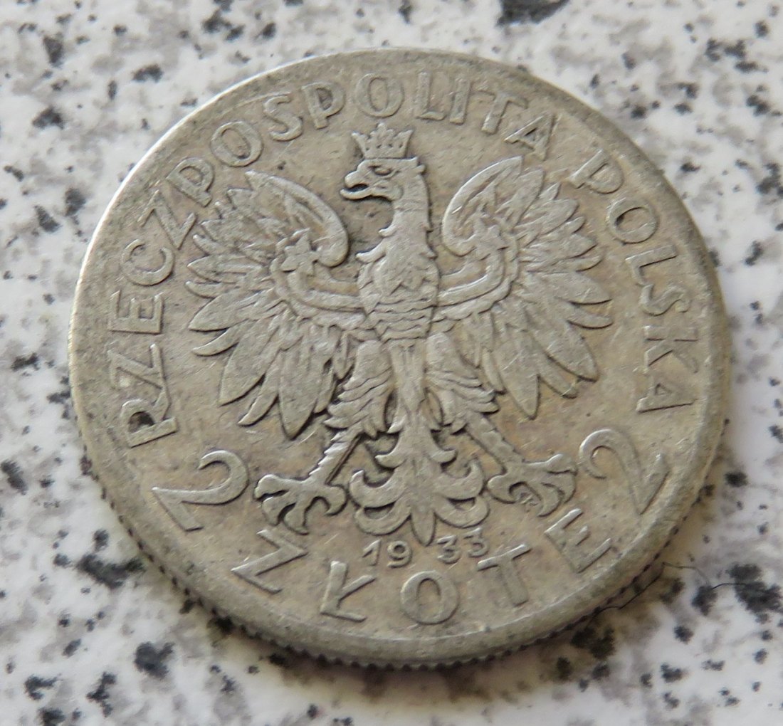  Polen 2 Zloty 1933   