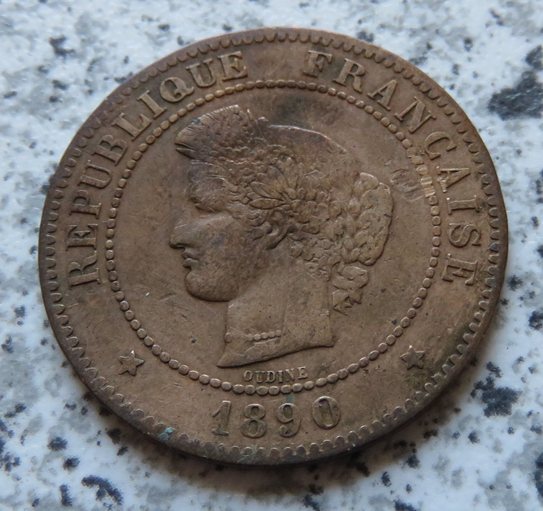  Frankreich 5 Centimes 1890 A   